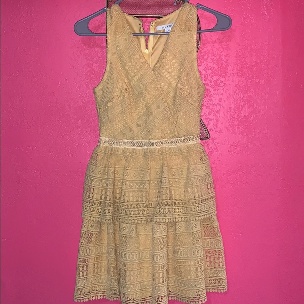Francesca’s Mustard Colored Dress